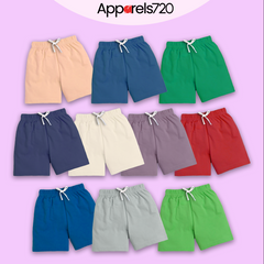 Pack of 10 Jersey Short For Kids (Random-Colors)