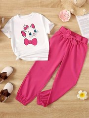 Kids T-Shirt & Trouser Set (BG Cat)