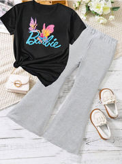 Kids T-Shirt & Plazzo Set (Barbie)