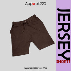 Jersey Shorts With Pocket For Kids (Brown)