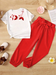 Kids T-Shirt & Trouser Set (Butterfly Flying)