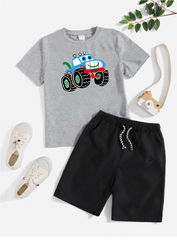Kids T-Shirt & Short Set (Jeep)