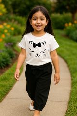 Kids T-Shirt & Trouser Set (Cat Eyes)