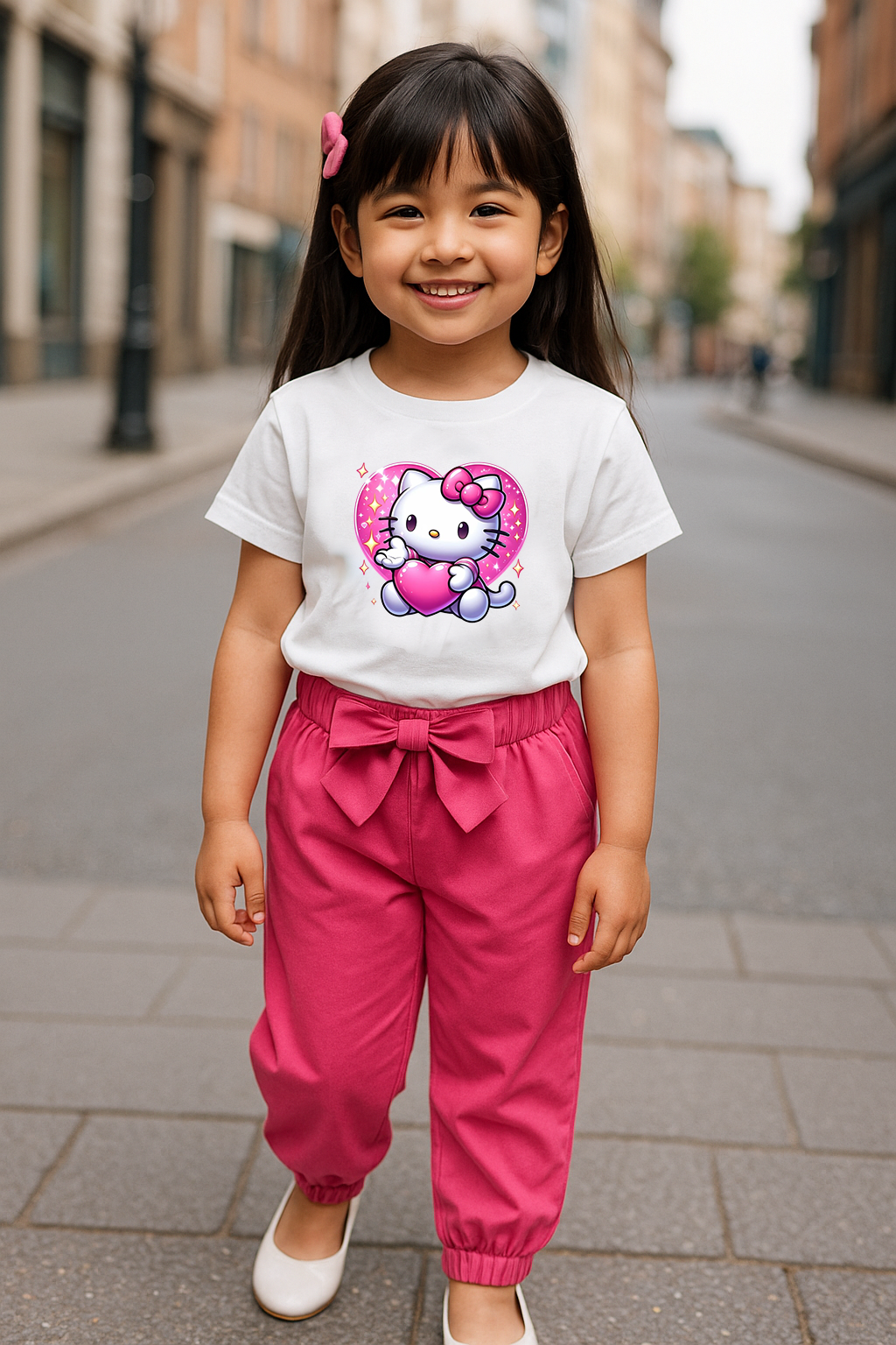 Kids T-Shirt & Trouser Set (Cat)