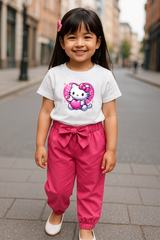 Kids T-Shirt & Trouser Set (Cat)