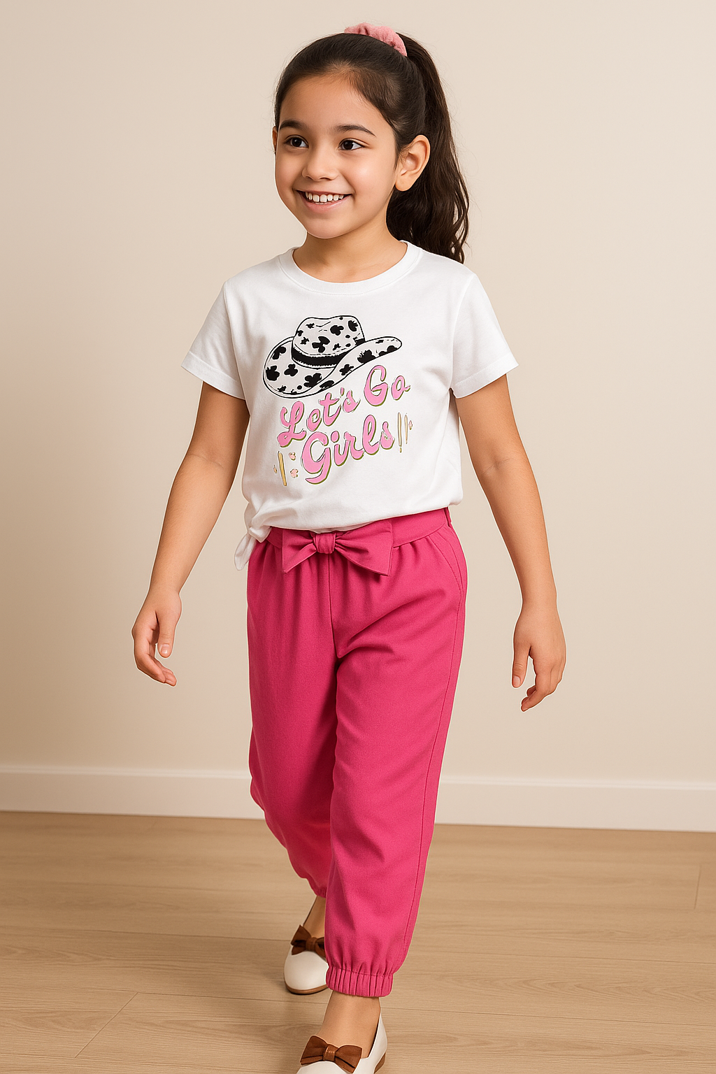 Kids T-Shirt & Trouser Set (Lets Go)