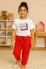 Kids T-Shirt & Trouser Set (Vibes)
