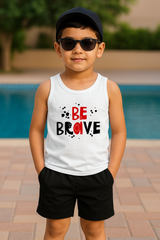 Sando & Short Set For Kids (Be-Brave)