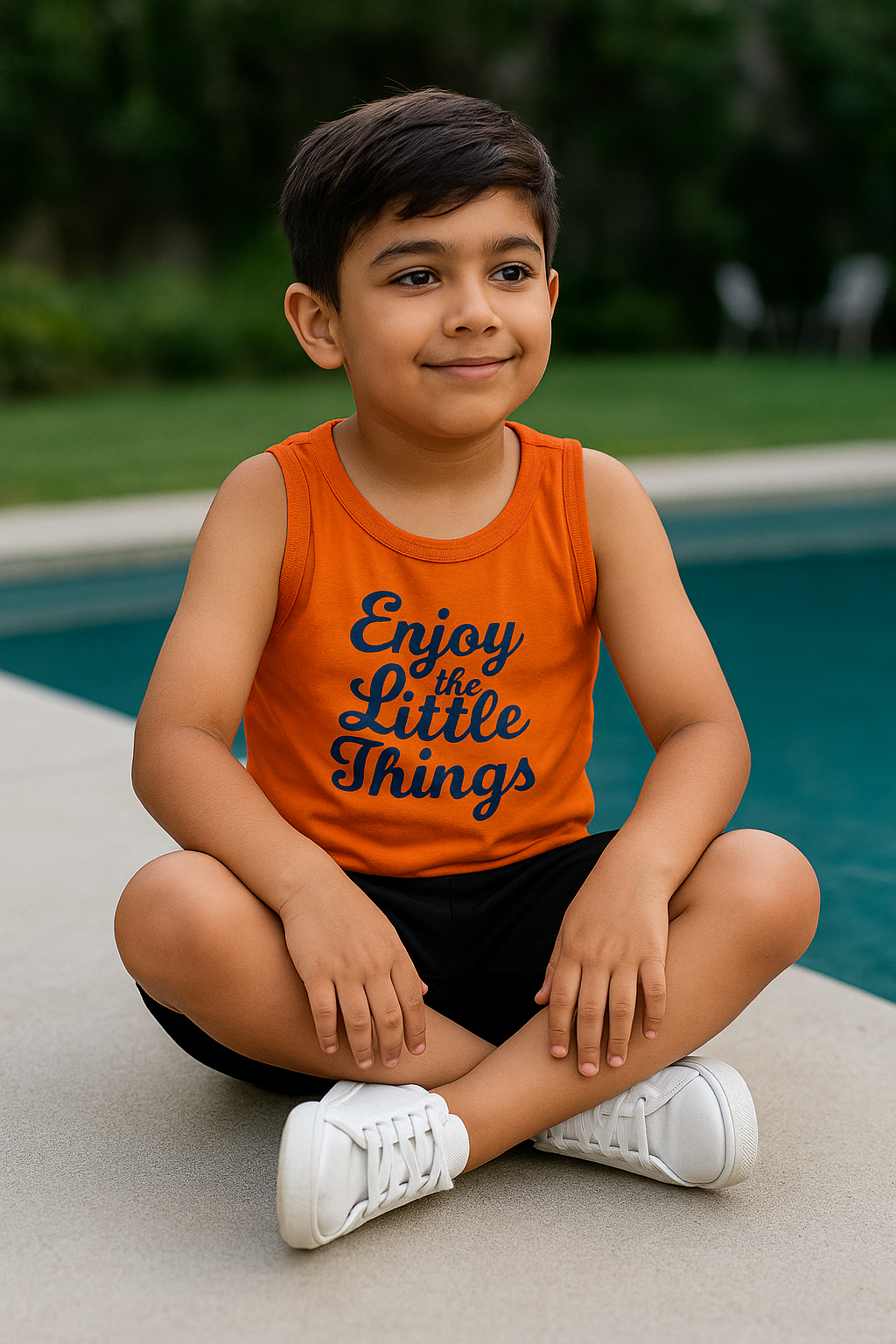 Sando & Short Set For Kids (Enjoy-The-Little-Things)
