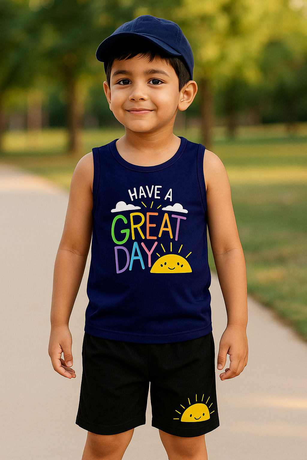 Sando & Short Set For Kids (Have-A-Great-Day)