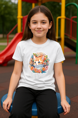 Kids T-Shirt & Plazzo Set (Cat AI)