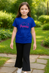 Kids T-Shirt & Plazzo Set (Princess)
