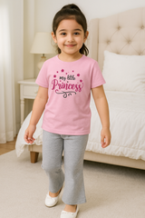 Kids T-Shirt & Plazzo Set (Little Princess)