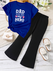 Kids T-Shirt & Plazzo Set (Dad)