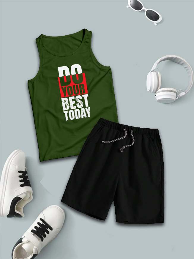 Sando & Short Set For Kids (Do-Your-Best-Today)