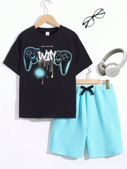 Kids T-Shirt & Short Set (Enjoy-The-Game)