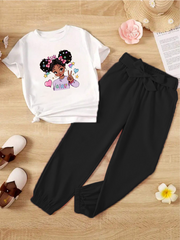 Kids T-Shirt & Trouser Set (Girls)