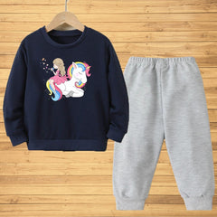 Sweatshirt & Trousers(Girl unicorn)