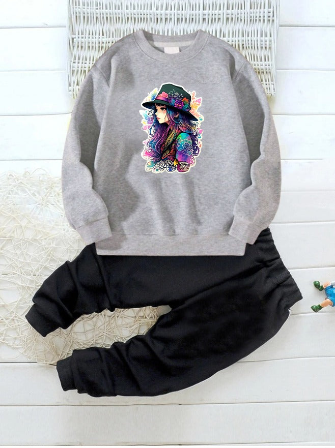 Sweatshirt & Trousers(Barbie)