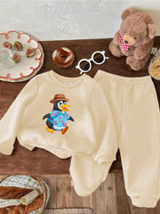 Fleece Track Suit (Cream-Duck)