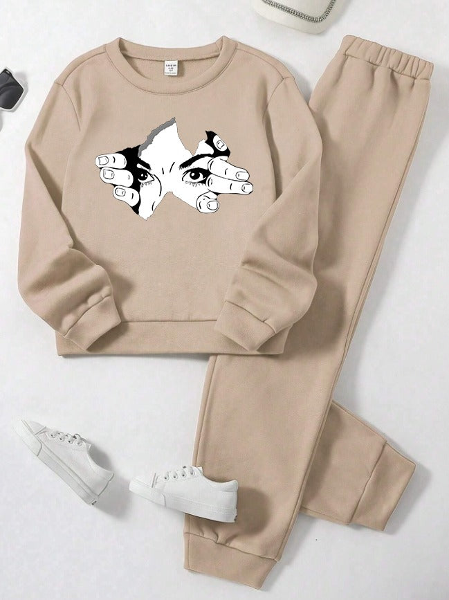 Fleece Track Suit (Skin-Eyes)