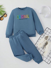 Fleece Track Suit (Blue-Orignal)