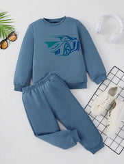 Fleece Track Suit (Blue-Car)