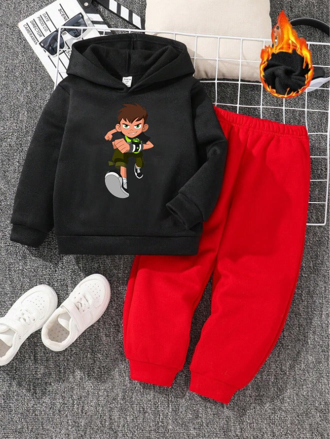 Hoodie & Trouser (Black-Ben10)