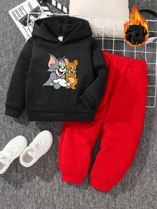 Hoodie & Trouser (Black-Tom & Jerry)