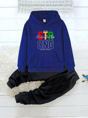 Hoodie & Trouser (Blue-Strong)