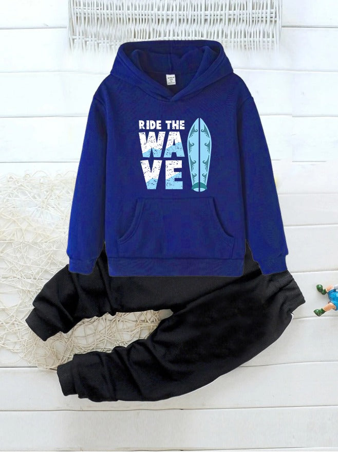 Hoodie & Trouser (Blue-Wave)