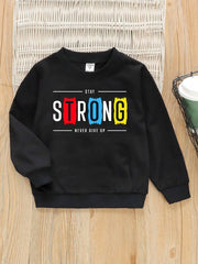 Sweatshirt For Kids (Black-Strong)