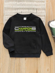 Sweatshirt For Kids (Black-Champion)