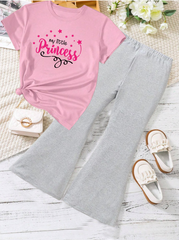 Kids T-Shirt & Plazzo Set (Little Princess)