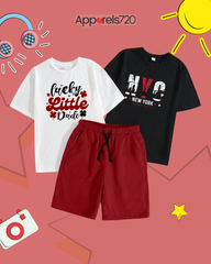 Kids T-Shirt & Short Combo (Little Dude-New York)