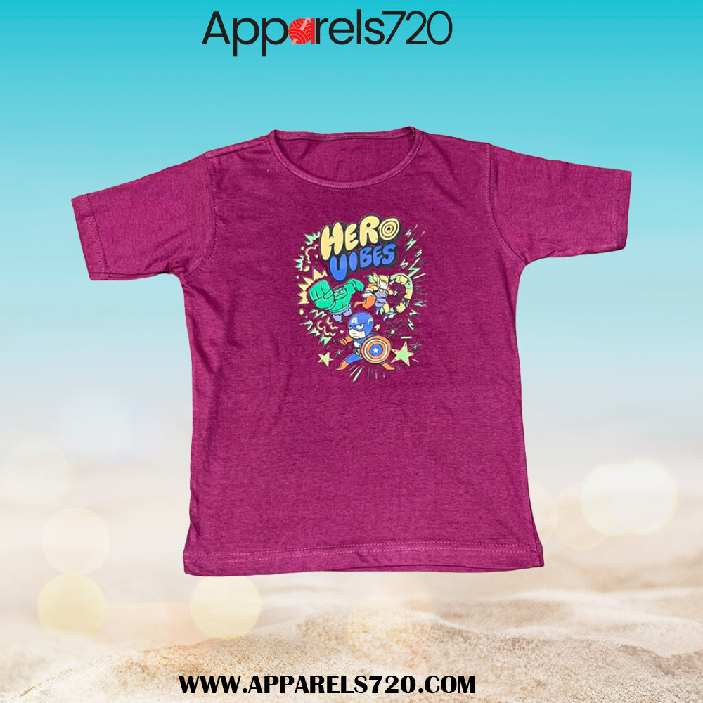 Half Sleeve T-Shirts for Kids (Hero)