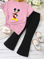 Kids T-Shirt & Plazzo Set (Mickey)