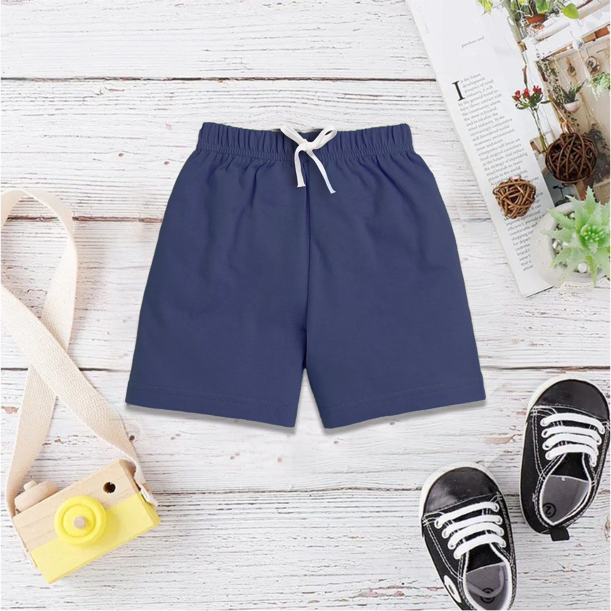 Jersey Short For Kids (Navy-Blue)