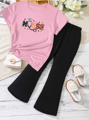 Kids T-Shirt & Plazzo Set (Nurse)