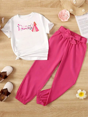 Kids T-Shirt & Trouser Set (Princess)