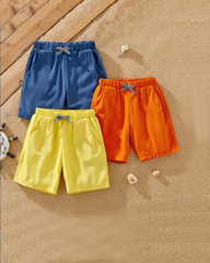 Jersey Shorts Pack of 3 For Kids (Yellow-Orange-Royal)