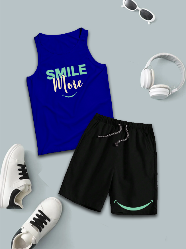 Sando & Short Set For Kids (Smile-More)