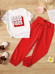 Kids T-Shirt & Trouser Set (Vibes)