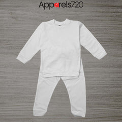 Fleece Plain Track Suit (White)